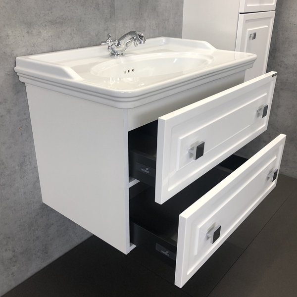 Мебель для ванной Comforty Феррара 80, цвет белый глянец - фото 1