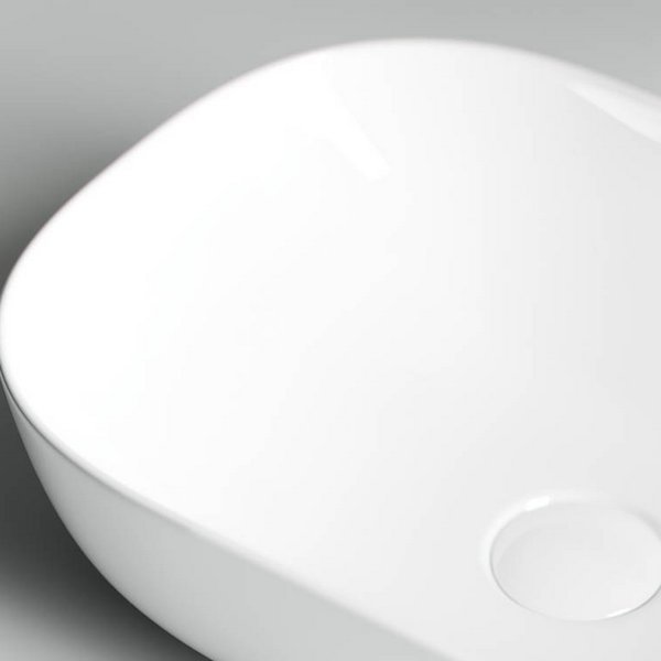 Раковина Ceramica Nova Element CN6009 накладная, 46x33 см, цвет белый
