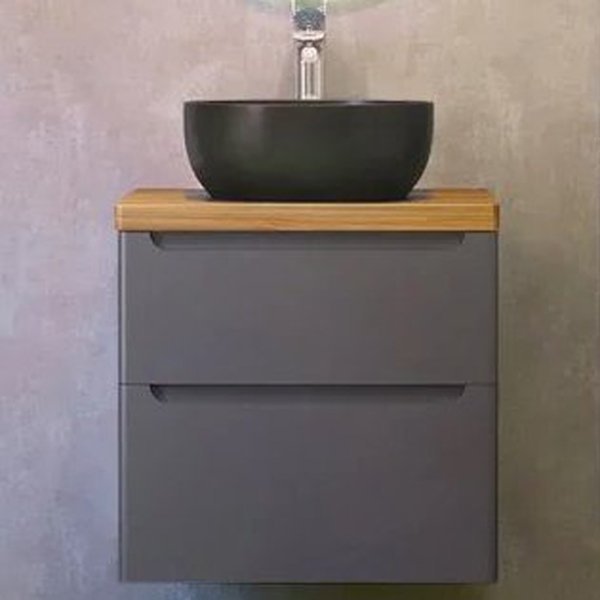 Мебель для ванной Jorno Wood 60, цвет серый