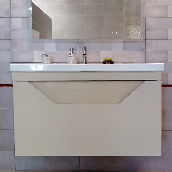 Мебель для ванной Бриклаер Брайтон 100, цвет глиняный серый