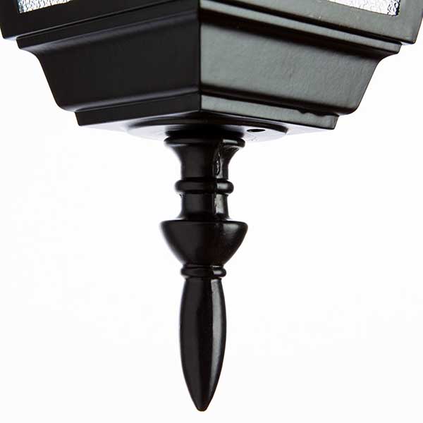 Настенный фонарь уличный Arte Lamp Bremen A1012AL-1BK, арматура черная, плафон стекло прозрачное, 16х21 см - фото 1