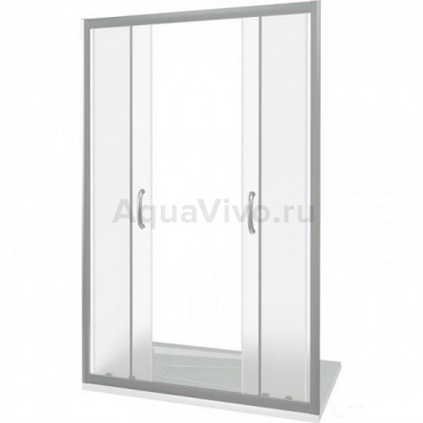 Душевая дверь Good Door Latte WTW-TD-150-C-WE 150x185, стекло прозрачное, профиль белый - фото 1