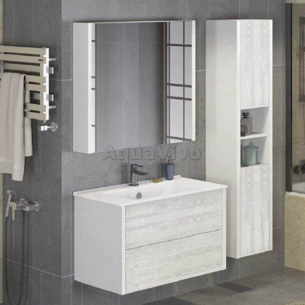 Мебель для ванной Comforty Женева 90, цвет дуб белый