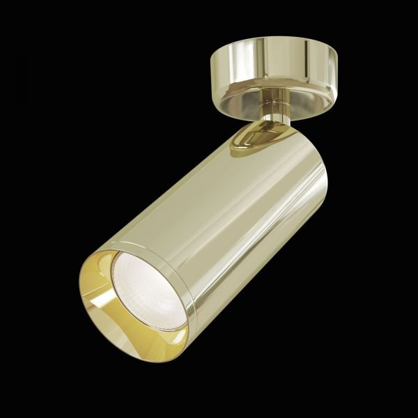 Потолочный светильник Maytoni Technical Focus C017CW-01G, арматура золото, плафон металл золотой - фото 1