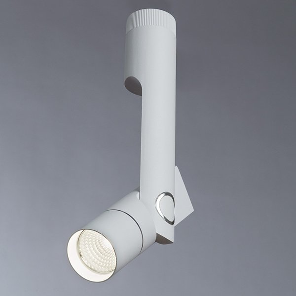 Трековый светильник Arte Lamp Orion A2514PL-1WH, арматура белая, плафон металл белый, 4х4 см