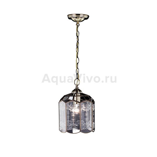 Подвесной светильник Citilux Витра-2 CL442210, арматура бронза, плафон стекло прозрачное, 22х22 см