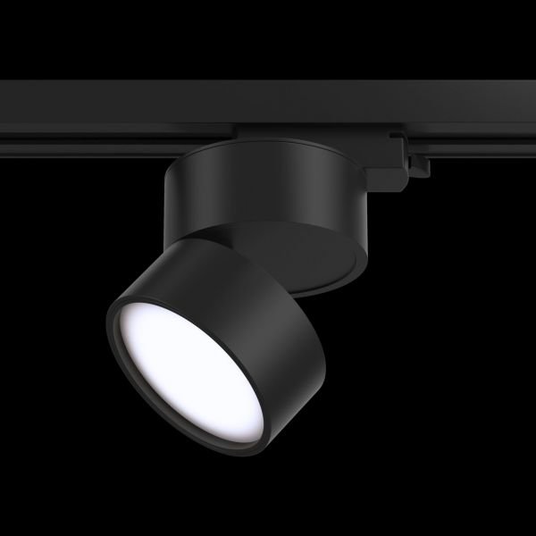 Трековый светильник Maytoni Technical Onda TR007-1-12W4K-B, арматура черная, плафон металл черный - фото 1