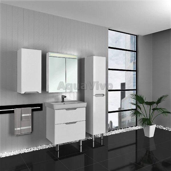 Мебель для ванной Dreja Q Plus 60, цвет белый лак - фото 1