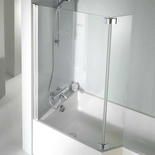 Шторка на ванну Jacob Delafon Bain-Douche Neo 112, стекло прозрачное, профиль хром - фото 1