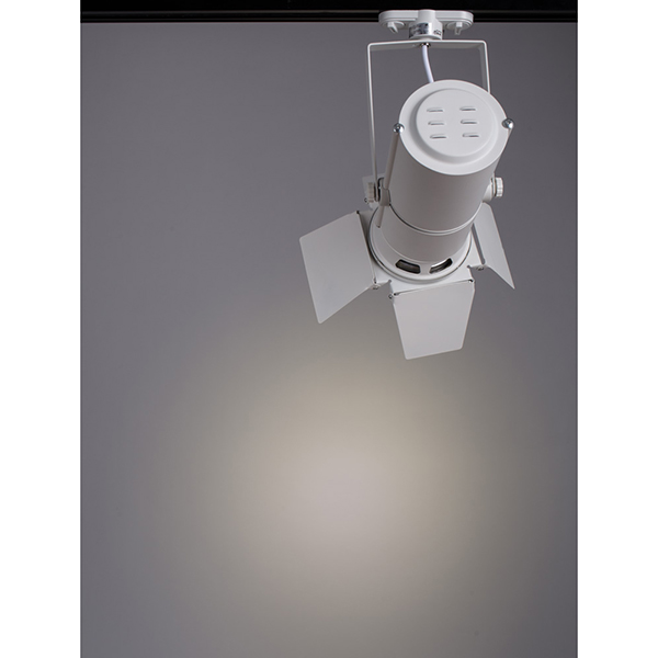 Спот Arte Lamp Obiettivo A6312PL-1WH, арматура белая, плафон металл белый, 14х36 см - фото 1