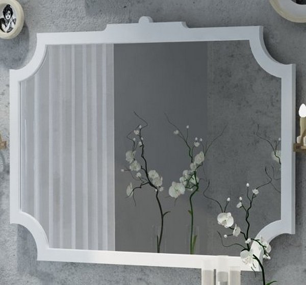 Зеркало Corozo Манойр 105x77, цвет белый - фото 1