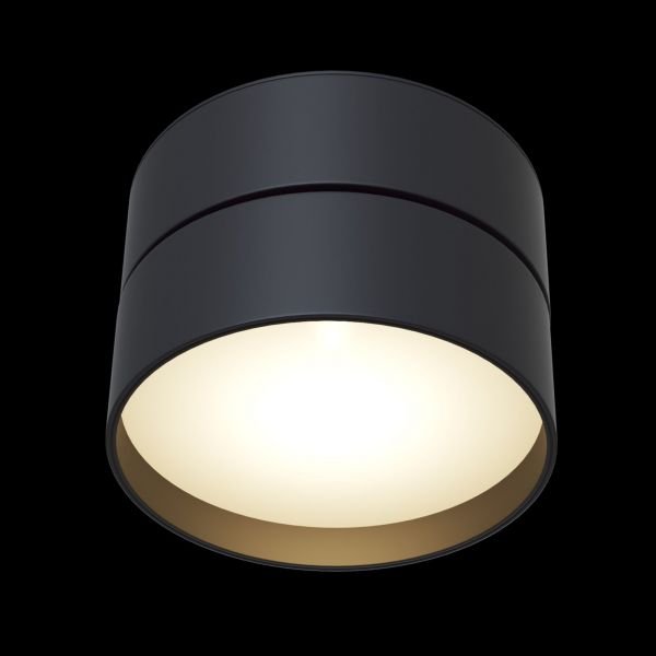 Потолочный светильник Maytoni Technical Onda C024CL-L18B4K, арматура черная, плафон металл черный - фото 1