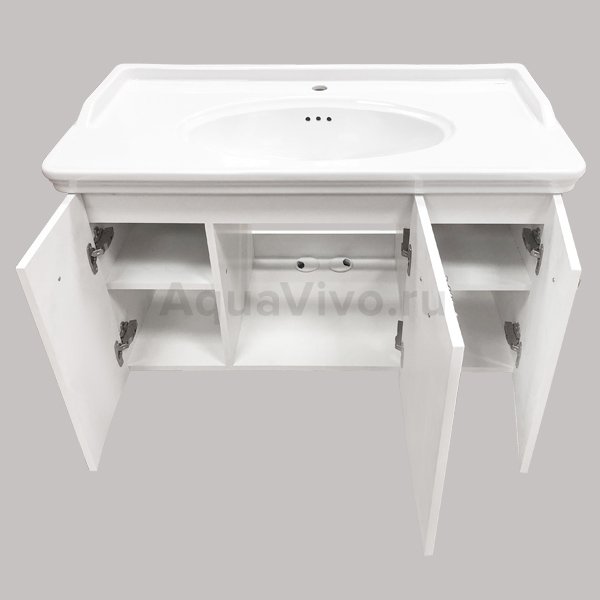 Мебель для ванной Comforty Палини 100, цвет белый глянец - фото 1