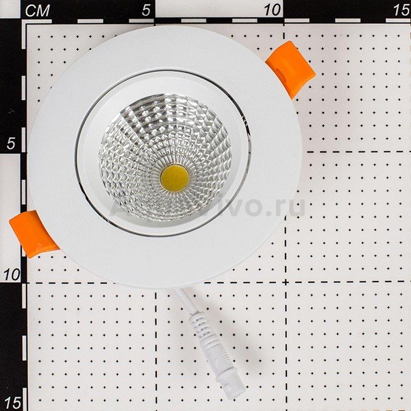 Точечный светильник Citilux Каппа CLD0057N, арматура белая, цветовая температура 4000 K, 10х10 см