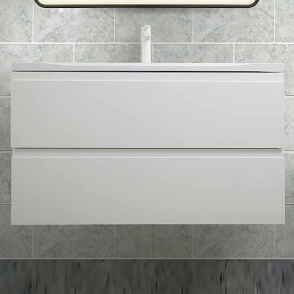 Мебель для ванной Art & Max Bianchi 100 подвесная, цвет белый матовый  - фото 1