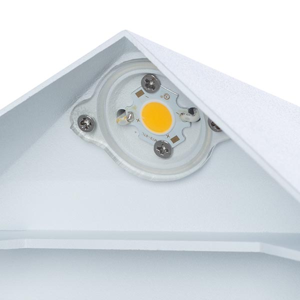 Настенный светильник Arte Lamp Busta A1609AP-1WH, арматура белая, плафон металл белый, 17х5 см