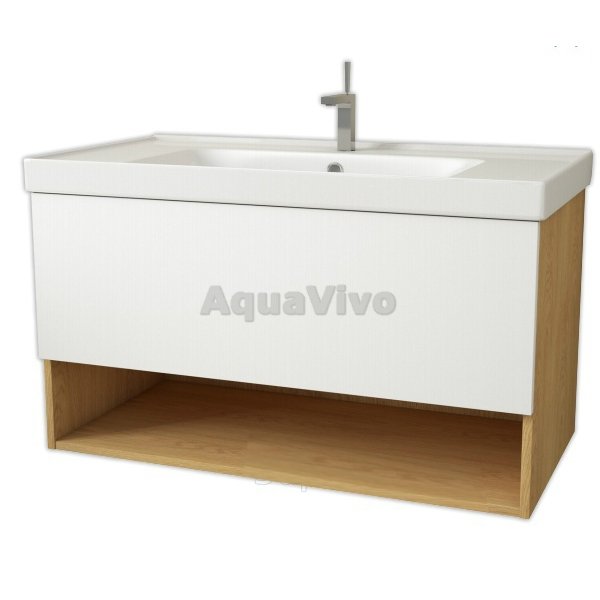Мебель для ванной Dreja Perfecto 90, цвет дуб / белый лак