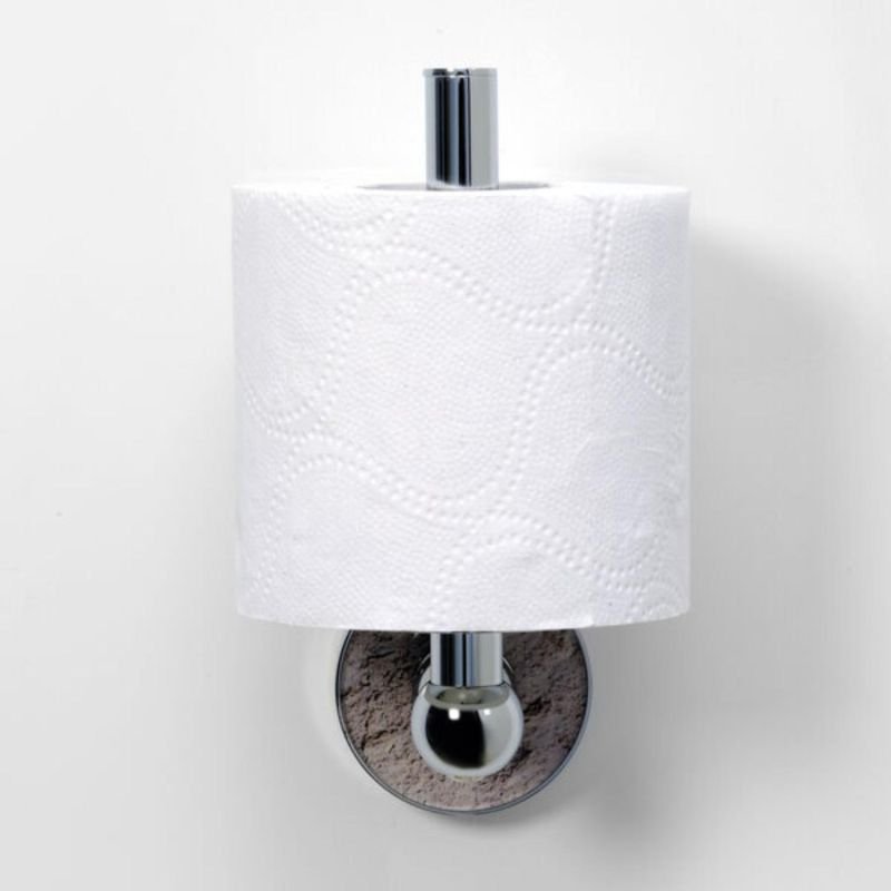 Держатель туалетной бумаги WasserKRAFT Nau K-77097, цвет хром / декоративный травертин
