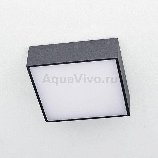 Точечный светильник Citilux Тао CL712X122N, арматура черная, плафон полимер белый, 4000 К, 12х12 см - фото 1