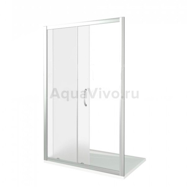 Душевой уголок Good Door Infinity WTW+SP-G-CH 120x70, стекло грейп, профиль хром - фото 1
