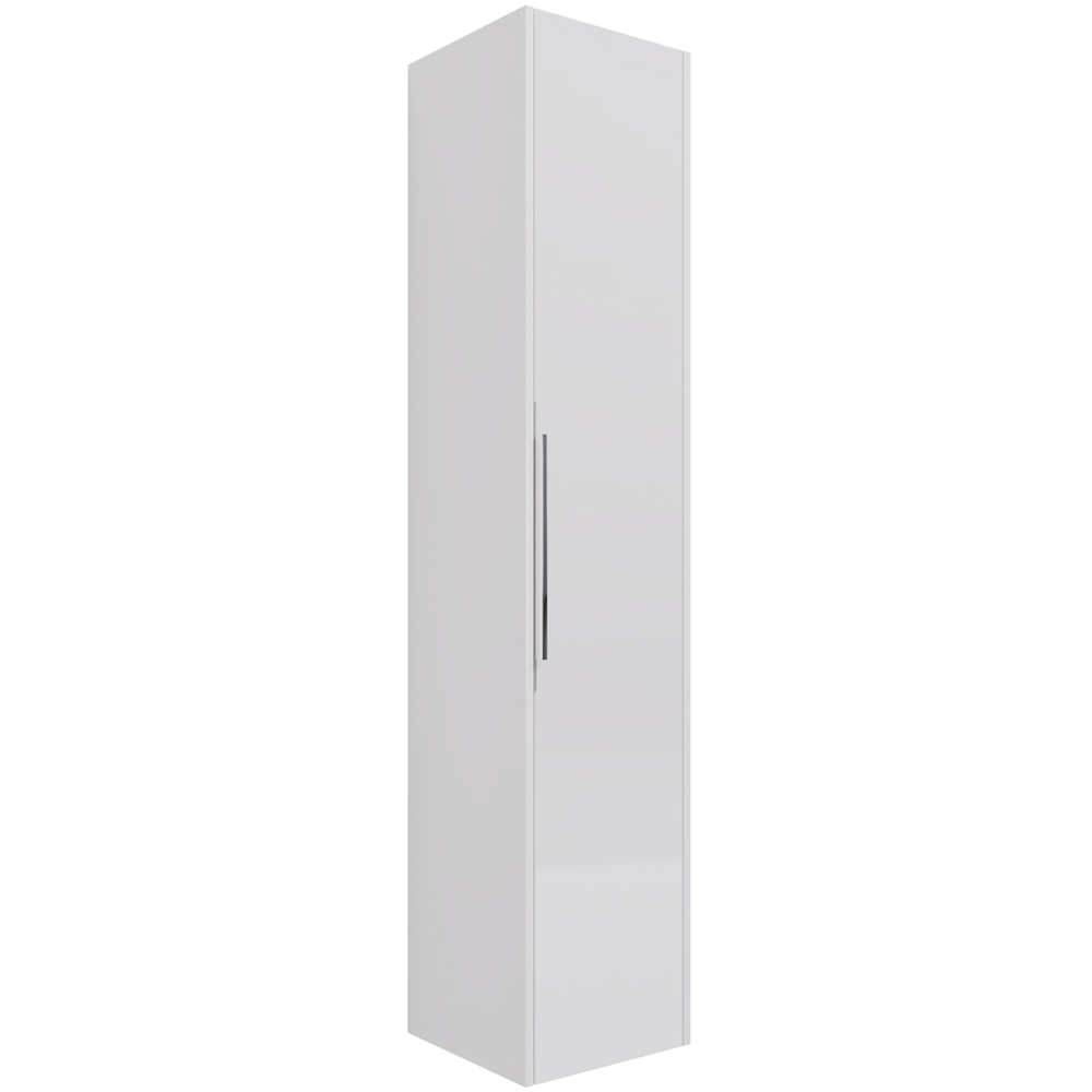 Шкаф-пенал Dreja Prime 35, подвесной / напольный, цвет белый глянец