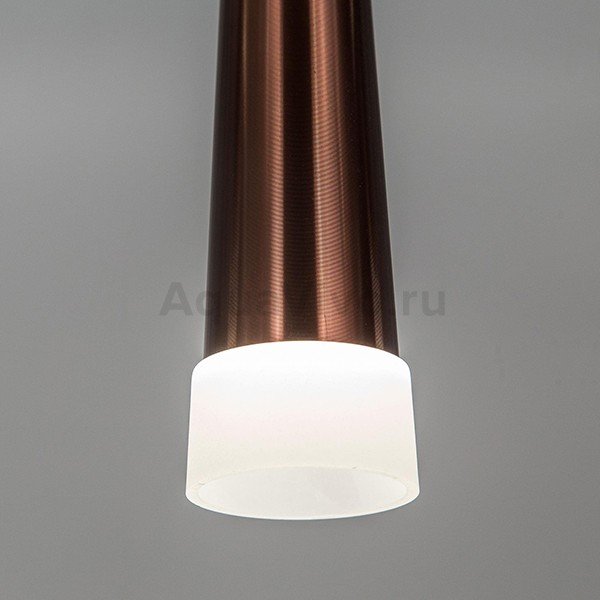 Подвесной светильник Citilux Вегас CL227033, арматура коричневая, плафоны полимер белый / коричневый, 55х9 см - фото 1