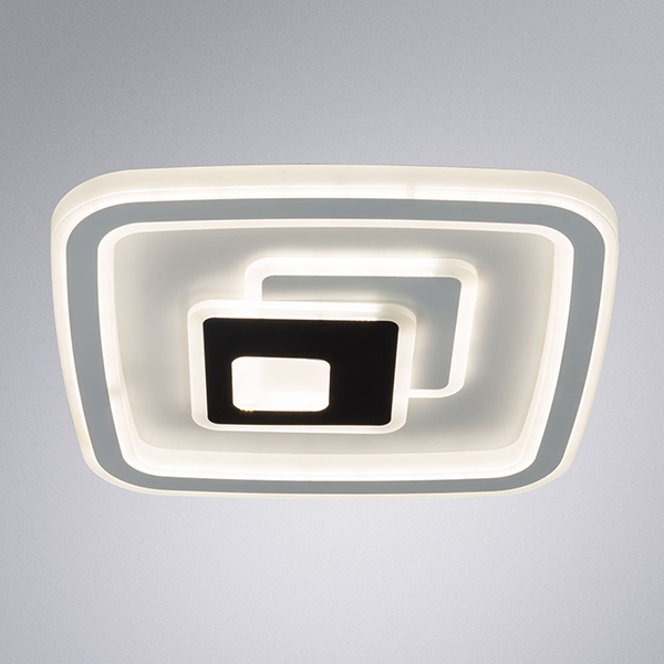 Потолочный светильник Arte Lamp Forma A1437PL-72WH, арматура белая, плафон акрил белый, 48х48 см