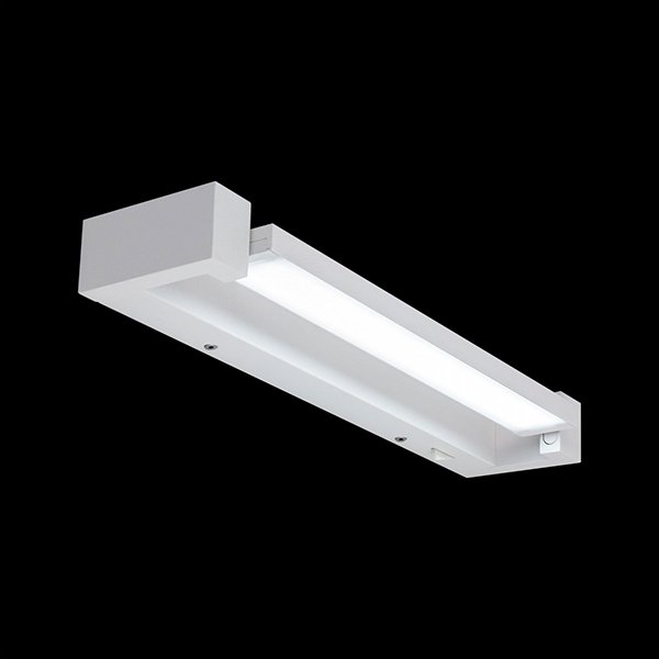 Настенный светильник Citilux Визор CL708240N, арматура белая, плафон полимер белый, 40х9 см - фото 1