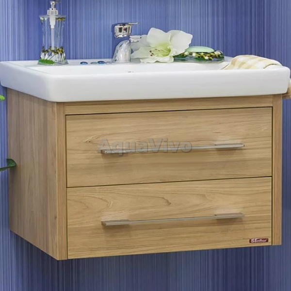 Мебель для ванной Sanflor Ларго 80, подвесная, цвет Швейцарский Вяз