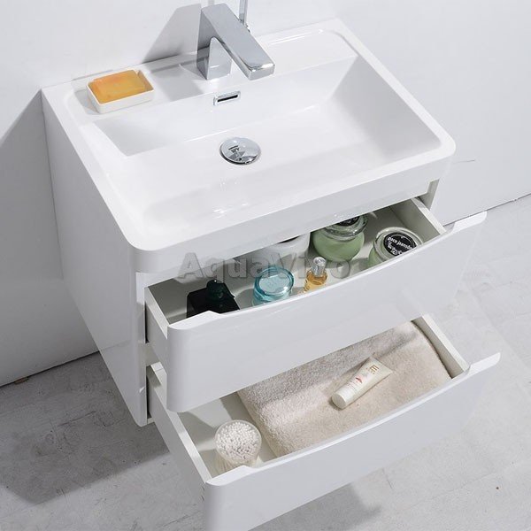 Мебель для ванной BelBagno Ancona-N 60, подвесная, цвет Bianco Lucido - фото 1