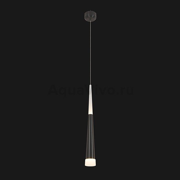 Подвесной светильник Citilux Вегас CL227011, арматура черная, плафон полимер белый / черный, 7х7 см
