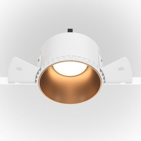 Точечный светильник Maytoni Technicali Share DL051-01-GU10-RD-WMG, арматура матовое золото - фото 1