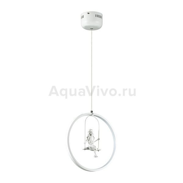 Подвесной светильник Lumion Mia 3718/18L, арматура цвет белый, плафон/абажур металл, цвет белый