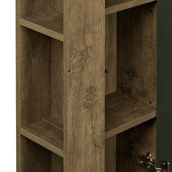 Шкаф-пенал Акватон Терра 35, с 1 дверцей, цвет дуб кантри / антрацит - фото 1
