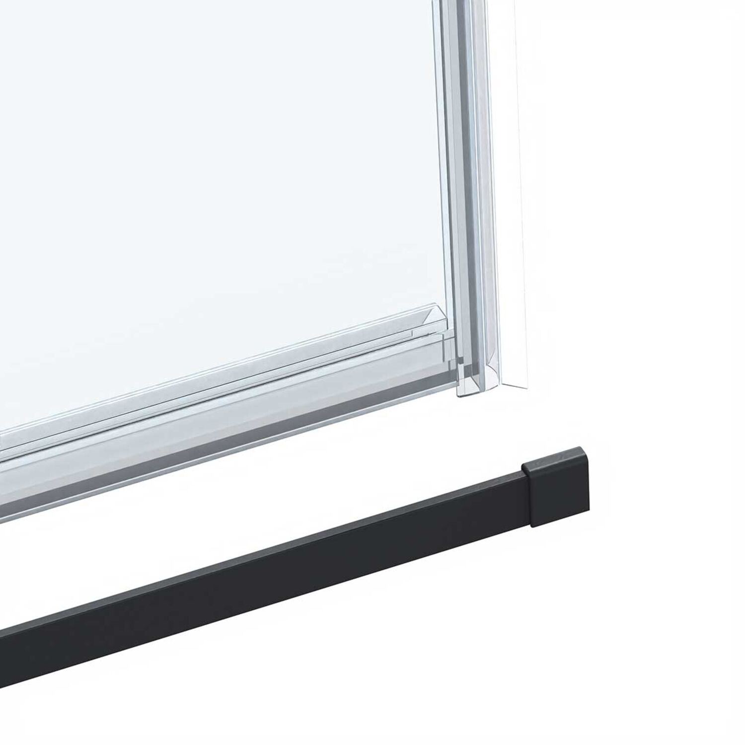 Душевая дверь Vincea Como Soft VDS-1CS 120x195, стекло прозрачное, профиль черный - фото 1