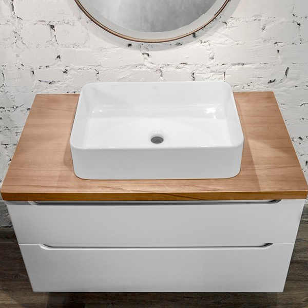 Мебель для ванной Jorno Wood 80, цвет белый - фото 1