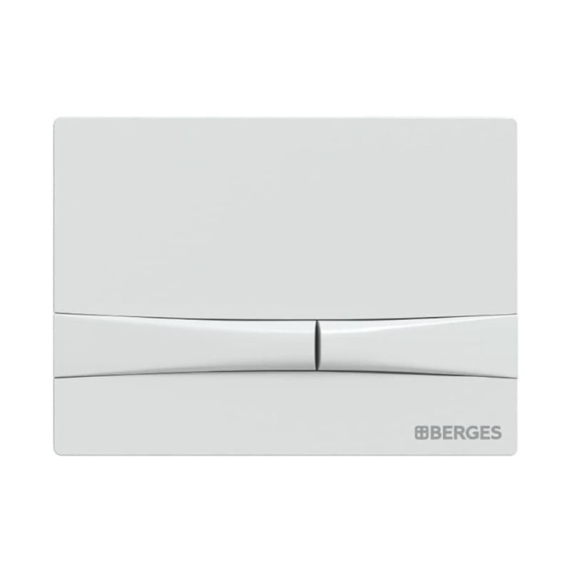 Инсталляция Berges Novum 040254 для подвесного унитаза, с белой кнопкой смыва F4 Soft Touch