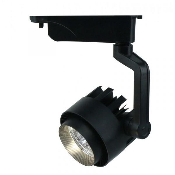 Трековый светильник Arte Lamp Vigile A1610PL-1BK, арматура цвет черный, плафон/абажур металл, цвет черный