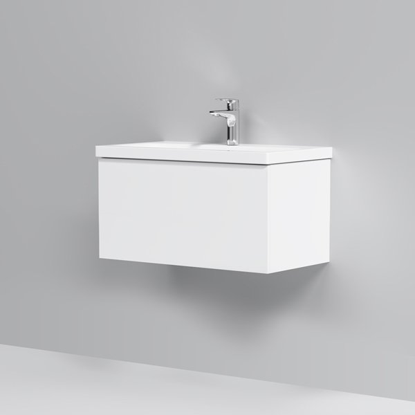 Мебель для ванной AM.PM Gem 75 подвесная, 1 ящик, цвет белый глянец - фото 1