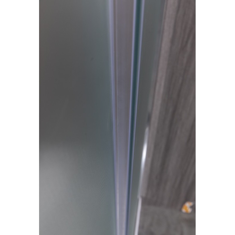 Душевой уголок Esbano ES-8027A 120х80, стекло рифленое, профиль хром, левый - фото 1
