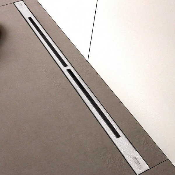 Душевой лоток Berges Super Line 090081 с решеткой 65x9 см, прямой выпуск, цвет хром матовый, с возможностью изменения длины - фото 1