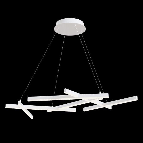 Подвесной светильник Maytoni Line MOD016PL-L75W4K, арматура белая, плафон акрил белый - фото 1