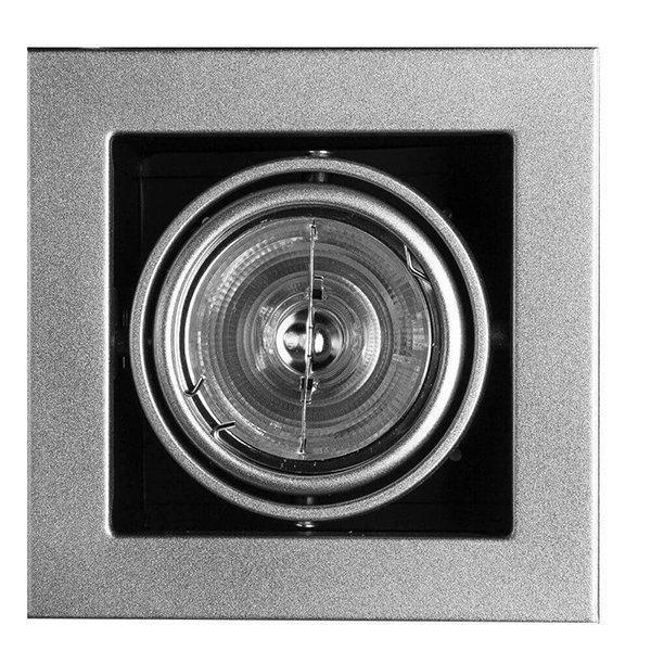 Точечный светильник Arte Lamp Cardani Medio A5930PL-1SI, арматура серебро, 15х15 см - фото 1