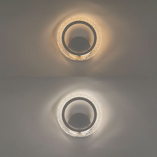 Бра Arte Lamp Camelia A2533AP-6WH, арматура белая, плафон акрил прозрачный, 19х5 см