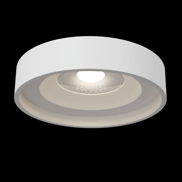 Встраиваемый светильник Maytoni Technical Joliet DL035-2-L6W, арматура белая, плафон металл белый