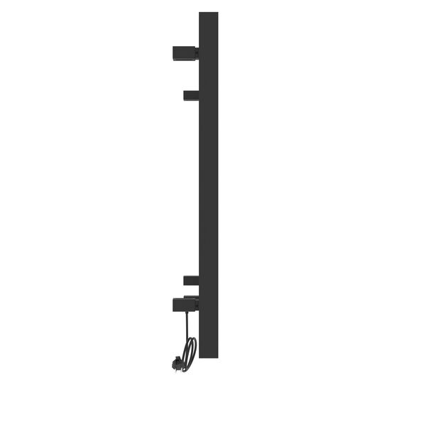 Полотенцесушитель Laris Гефест ЧКЧ П7 50х80 электрический, правый, цвет черный муар - фото 1