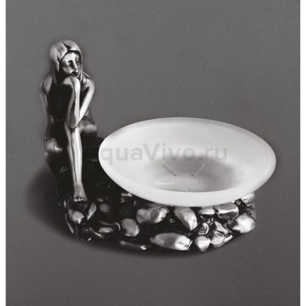 Мыльница Art & Max Juno AM-B-0071C-T, настольная, цвет серебро