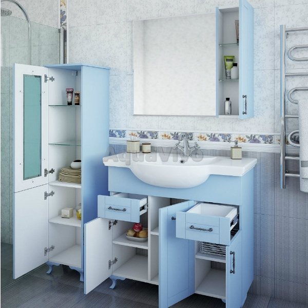 Мебель для ванной Sanflor Глория 85, цвет серый - фото 1