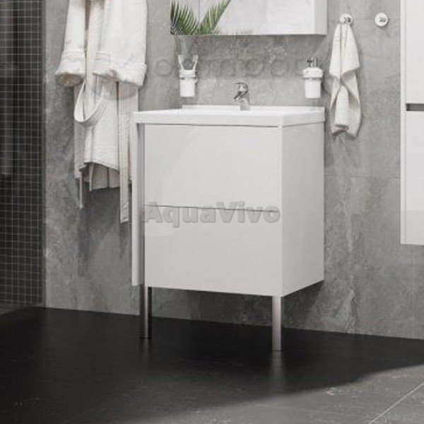Мебель для ванной Акватон Стоун 60, цвет белый - фото 1