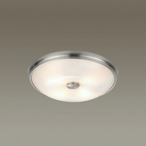 Настенно-потолочный светильник Odeon Light Pelow 4957/4, арматура никель, плафон стекло белое